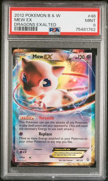Pokemon B&W Dragons Exalted Mew EX #46 PSA 9