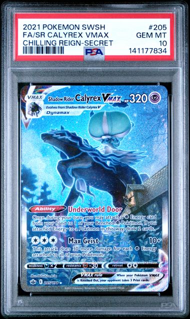 Pokemon Chilling Reign Calyrex VMAX #205 PSA 10
