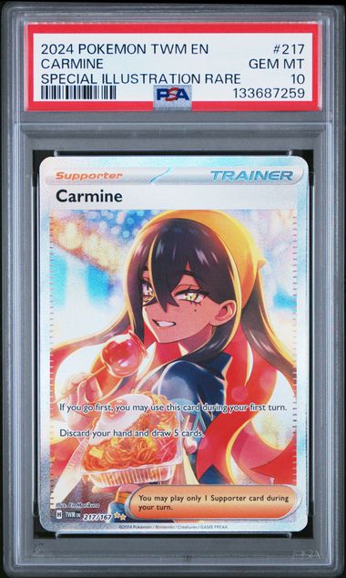 Pokemon Twilight Masquerade Carmine #217 PSA 10