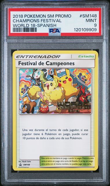 Pokemon SM Promo Champion's Festival #SM148 – Spanish PSA 9