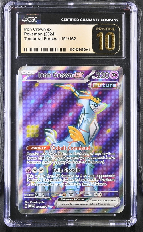 Pokemon Temporal Forces Iron Crown ex #191 CGC 10