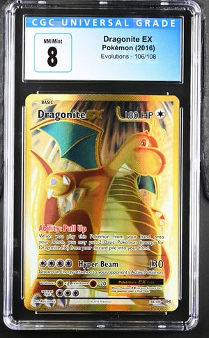 Pokemon Evolutions Dragonite EX #106 CGC 8