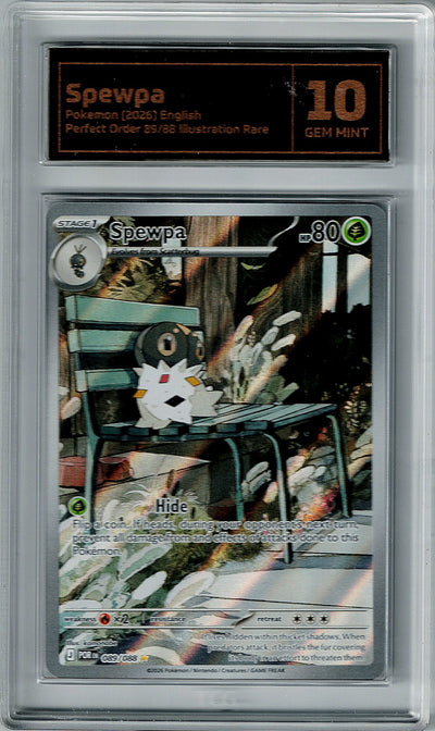 Pokemon Perfect Order Spewpa #089 TCG 10