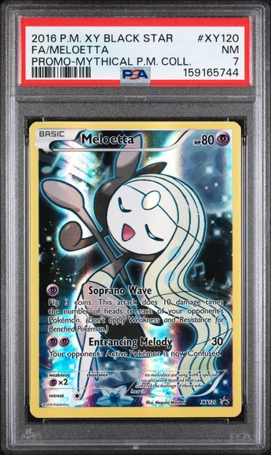 Pokemon XY Black Star Promo Meloetta #XY120 PSA 7
