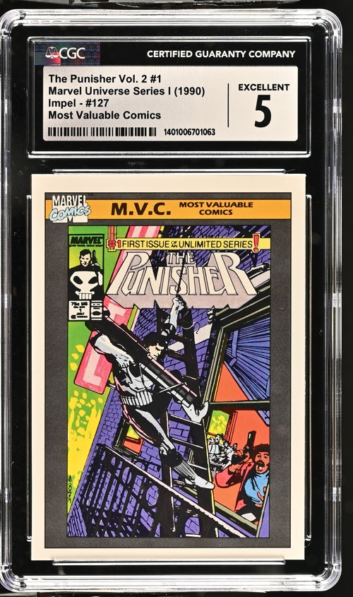 TCG Marvel Universe Series I The Punisher Vol. 2 #1 #127 CGC 5