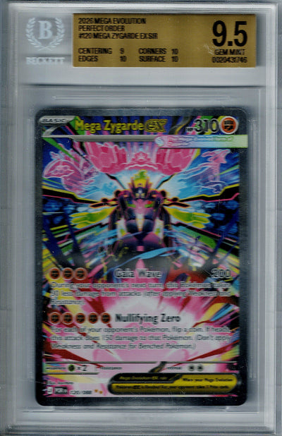 Pokemon Perfect Order Mega Zygarde EX #120 BGS 9.5