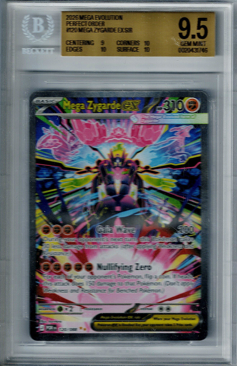 Pokemon Perfect Order Mega Zygarde EX #120 BGS 9.5