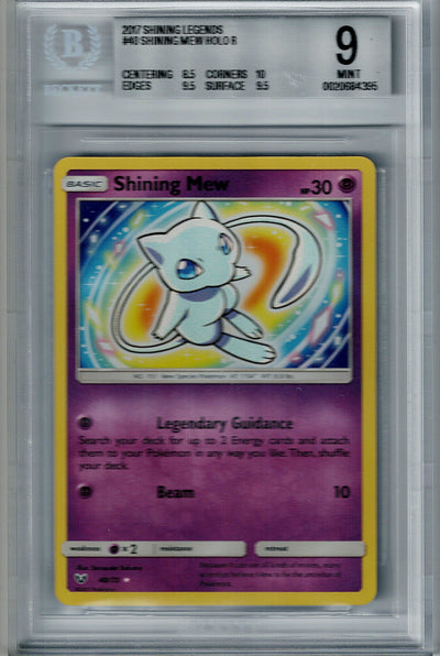 Pokemon Shining Legends Shining Mew #40 – Holo BGS 9