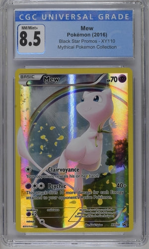 Pokemon XY Black Star Promo Mew #XY110 CGC 8.5