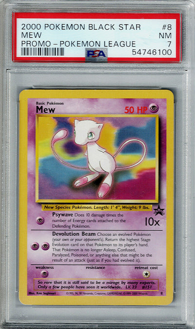 Pokemon Black Star Promo Mew #8 PSA 7