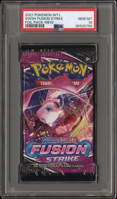 Pokemon Mew Fusion Strike Foil Pack PSA 10
