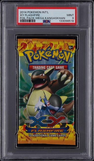 Pokemon Mega Kangaskhan XY Flashfire Foil Pack PSA 9