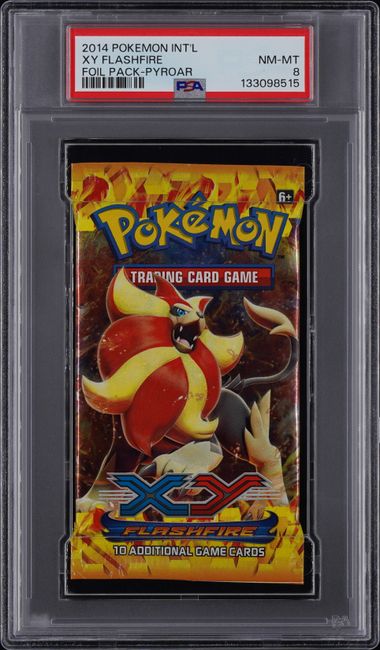 Pokemon Pyroar XY Flashfire Foil Pack PSA 8
