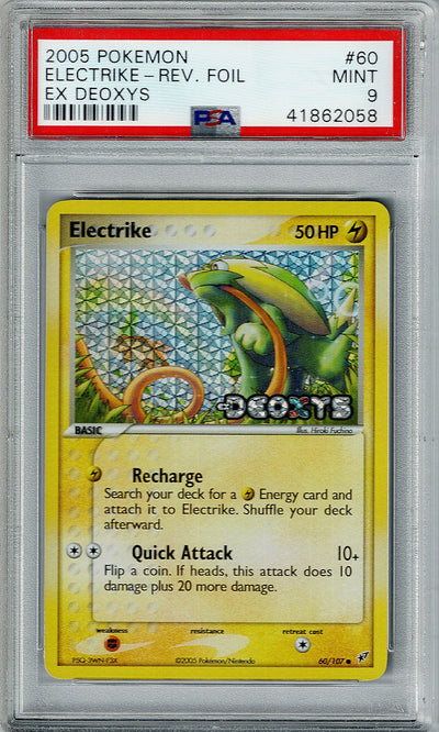 Pokemon EX Deoxys Electrike #60 – REV FOIL PSA 9