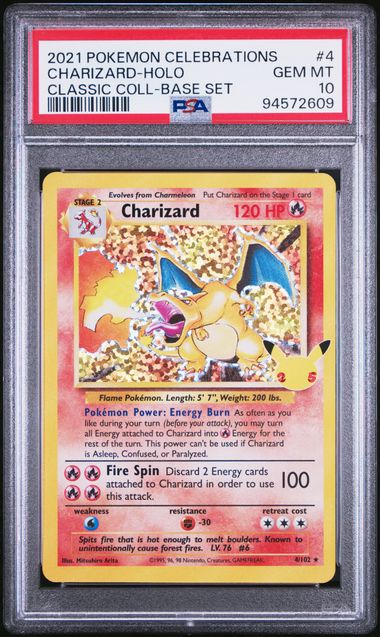 Pokemon Celebrations Charizard #4 – Holo PSA 10