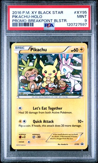 Pokemon XY Black Star Promo Pikchau #XY95 – Holo PSA 9