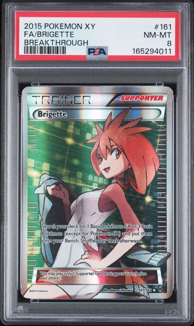 Pokemon JP XY Breakthrough Brigette #161 PSA 8