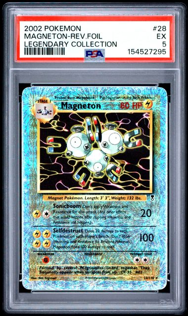 Pokemon Legendary Collection Magneton #28 – REV FOIL PSA 5