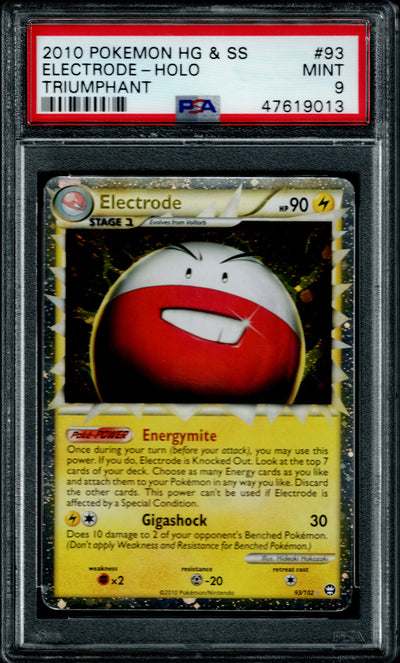 Pokemon HG & SS Electrode #93 – Holo PSA 9
