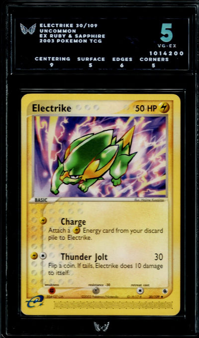 Pokemon EX Ruby & Sapphire Electrike #30 ARK 5