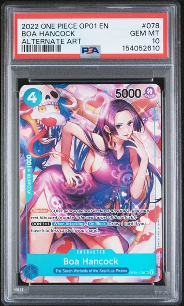 One Piece Romance Dawn Boa Hancock #078 PSA 10