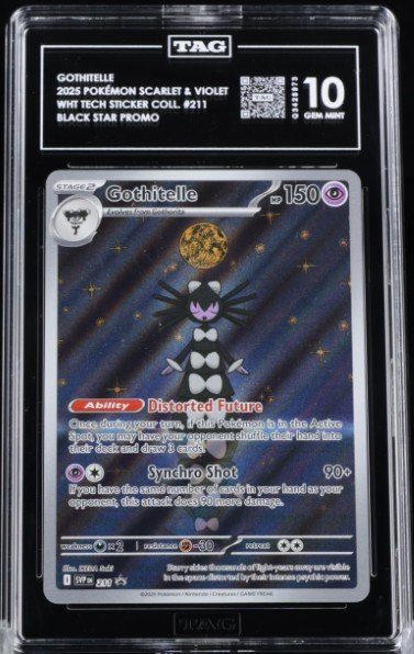 Pokemon White Flare Black Star Promo Gothitelle #211 TAG 10