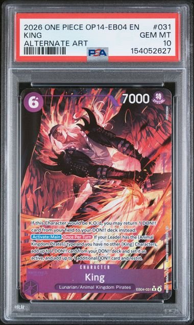 One Piece The Azure Sea's Seven King #031 PSA 10