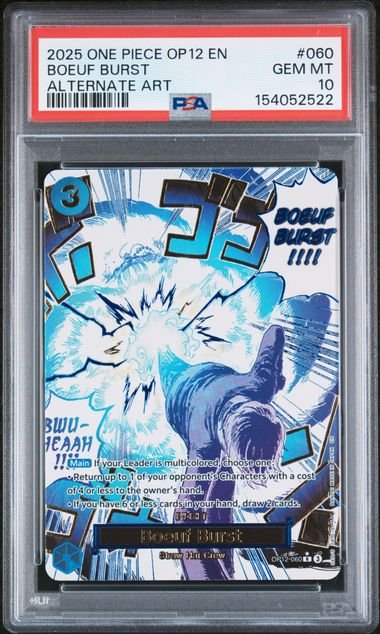 One Piece Legacy Of The Master Boeuf Burst #060 PSA 10