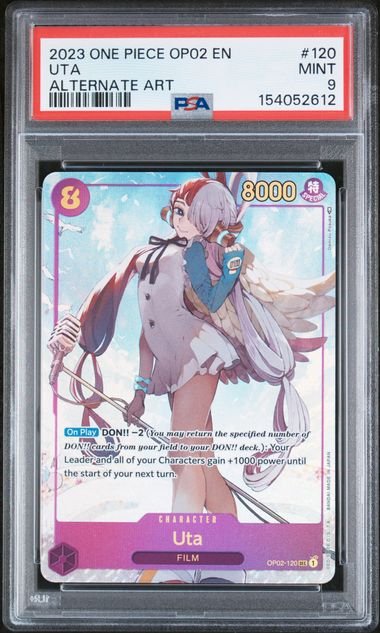 One Piece Paramount War Uta #120 PSA 9
