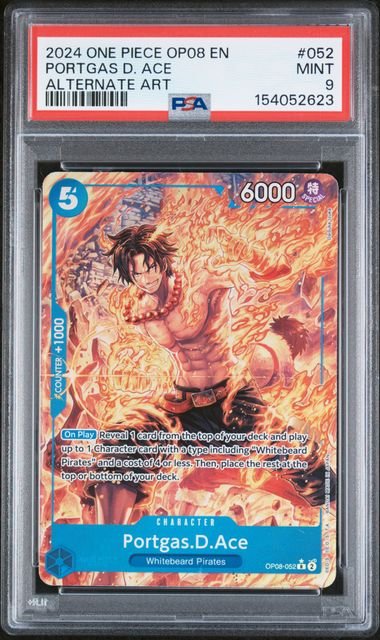 One Piece Two Legends Portgas D. Ace #052 PSA 9