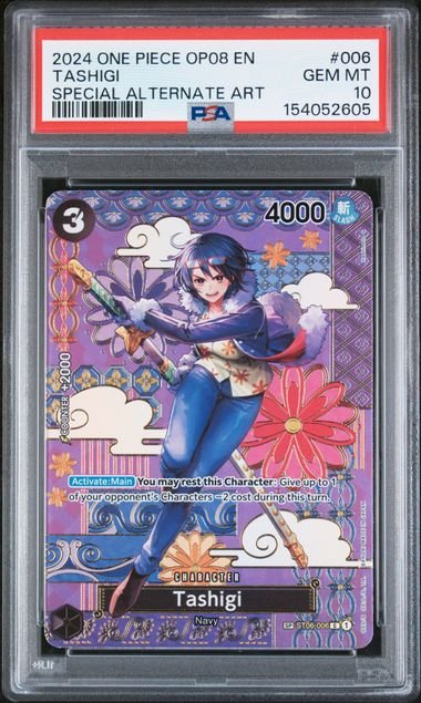 One Piece Two Legends Tashigi #006 PSA 10