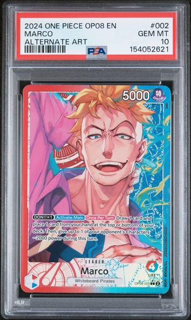 One Piece Two Legends Marco #002 PSA 10