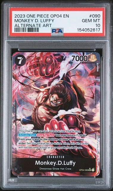 One Piece Kingdoms Of Intrigue Monkey D.Luffy #090 PSA 10