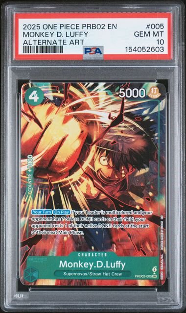 One Piece The Best VOL.2 Monkey D.Luffy #005 PSA 10
