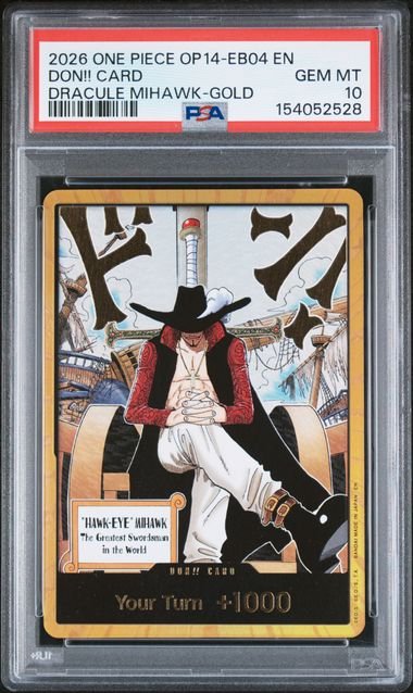 One Piece The Azure Sea's Seven DON!! Card #EB04 PSA 10