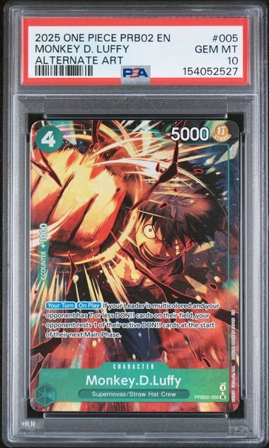 One Piece The Best VOL.2 Monkey D.Luffy #005 PSA 10