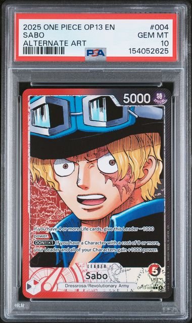 One Piece Carrying On His Will Sabo #004 PSA 10