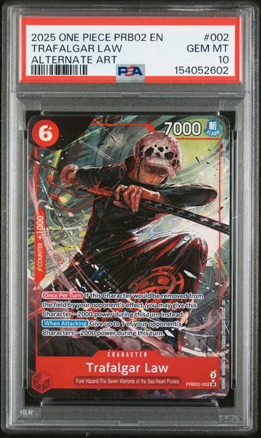 One Piece The Best VOL.2 Trafalgar Law #002 PSA 10