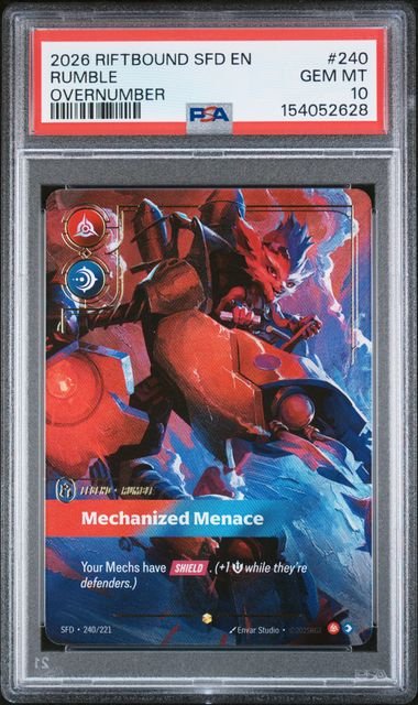Riftbound League Of Legends Rumble #240 PSA 10