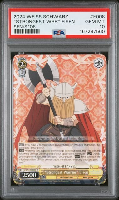 Weiss Schwarz Goddess Of Victory: Nikke "Strongest WRR" Eisen #E008 PSA 10