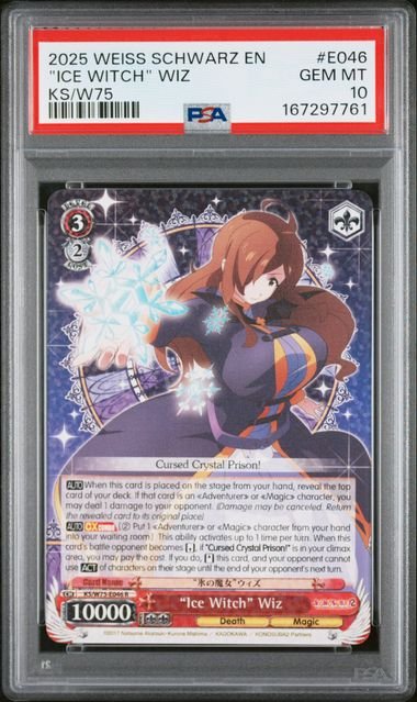 Weiss Schwarz God's Blessing On This Wonderful World! 'Ice Witch #E046 PSA 10