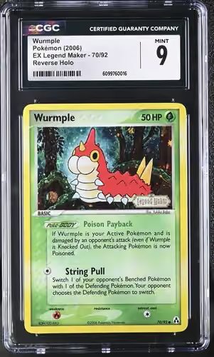 Pokemon EX Legend Maker Wurmple #70 – REV FOIL CGC 9