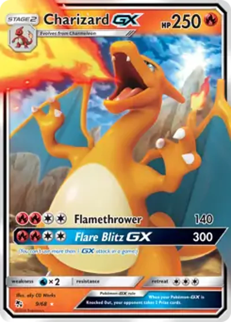 Pokemon Hidden Fates Charizard GX #9