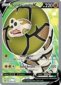 Pokemon Rebel Clash Sandaconda V #184