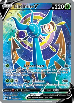 Pokemon Sword & Shield Dhelmise V #187