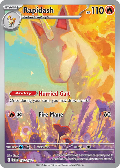 Pokemon Destined Rivals Rapidash #189