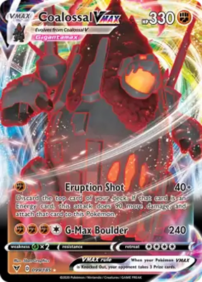 Pokemon Vivid Voltage Coalossal VMAX #099