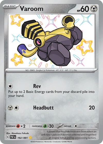 Pokemon Paldean Fates Varoom #192