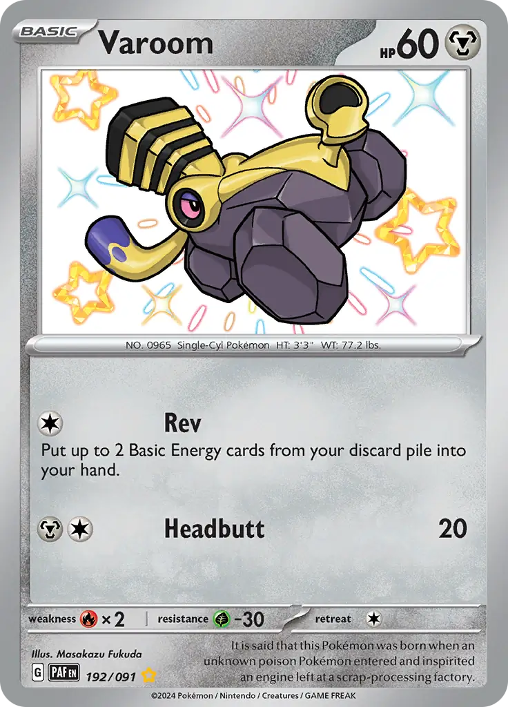 Pokemon Paldean Fates Varoom #192