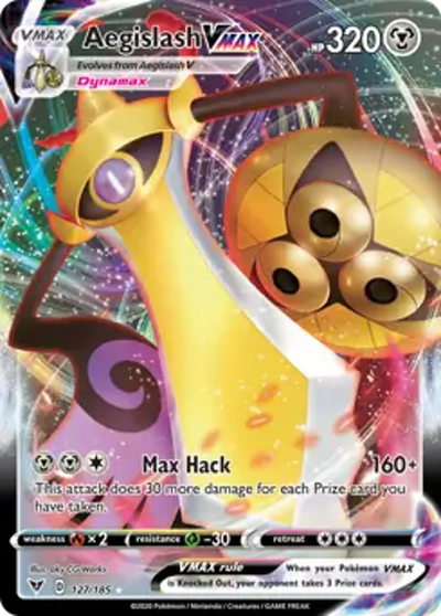 Pokemon Vivid Voltage Aegislash VMAX #127